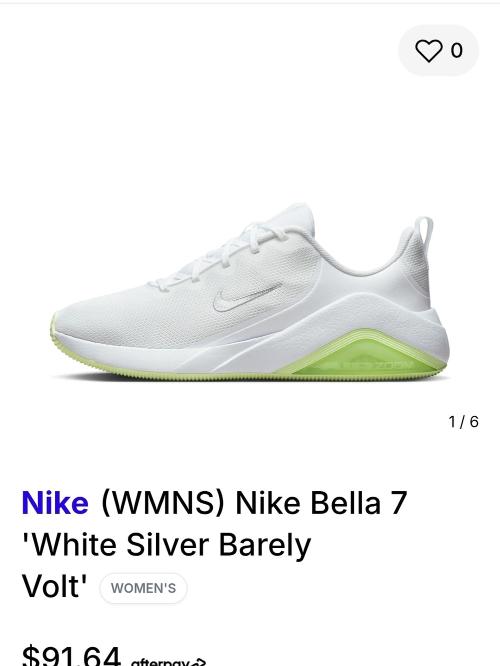 Women Nike Air Bella 7 Training Shoes - Picture 8 of 8